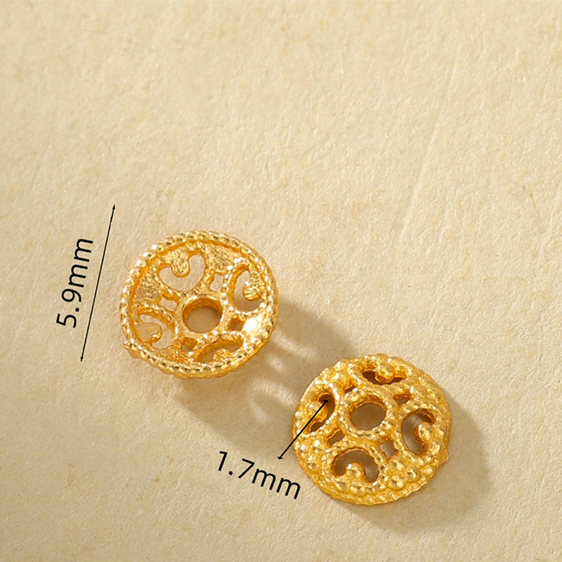 2:B 6mm bead cap