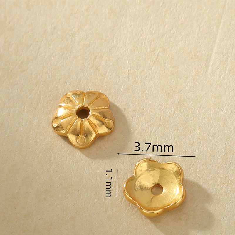 12:L Snowflake bead cap