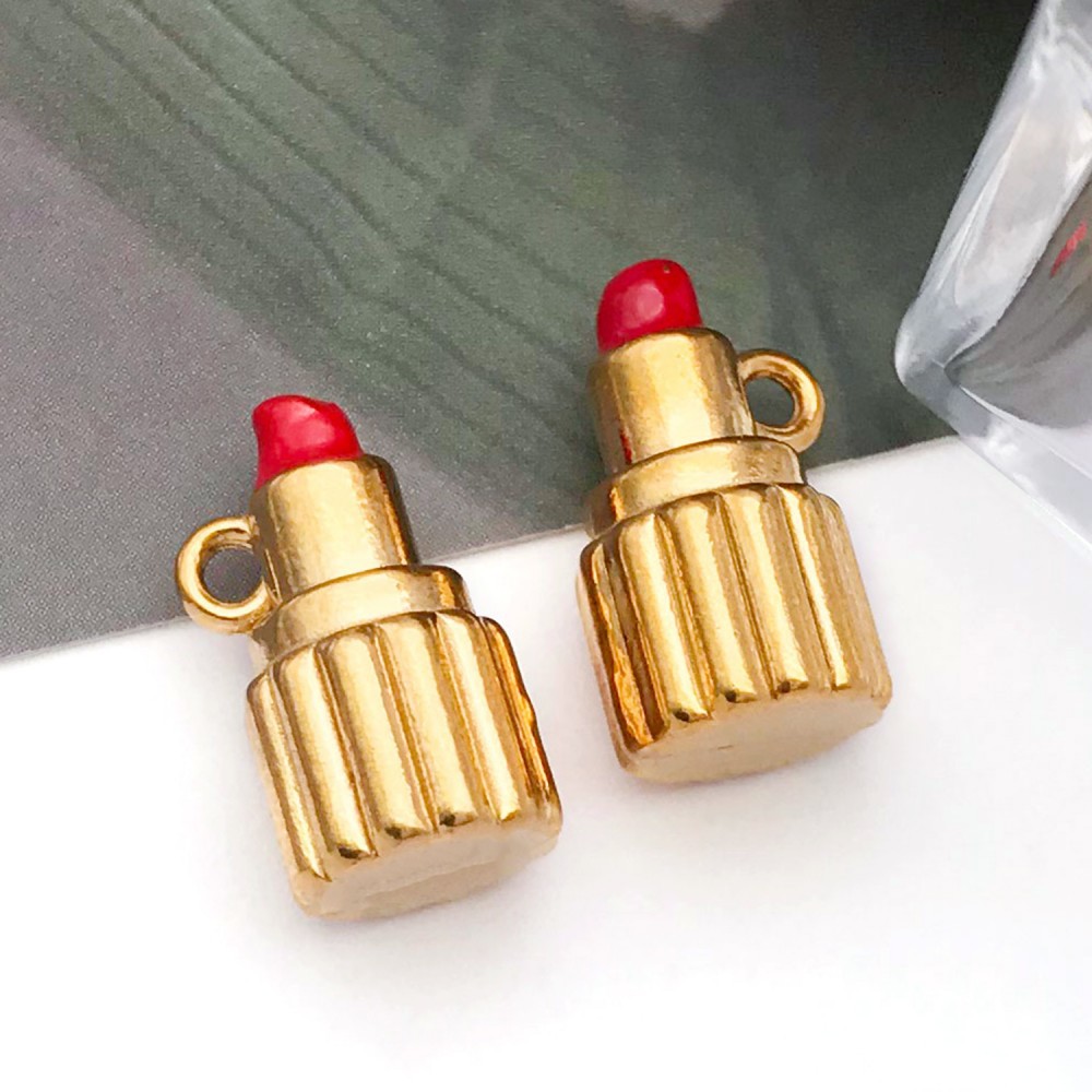 7:1 stainless steel red drip oil three-dimensional lipstick 8*15*8mm hole 1.5mm-