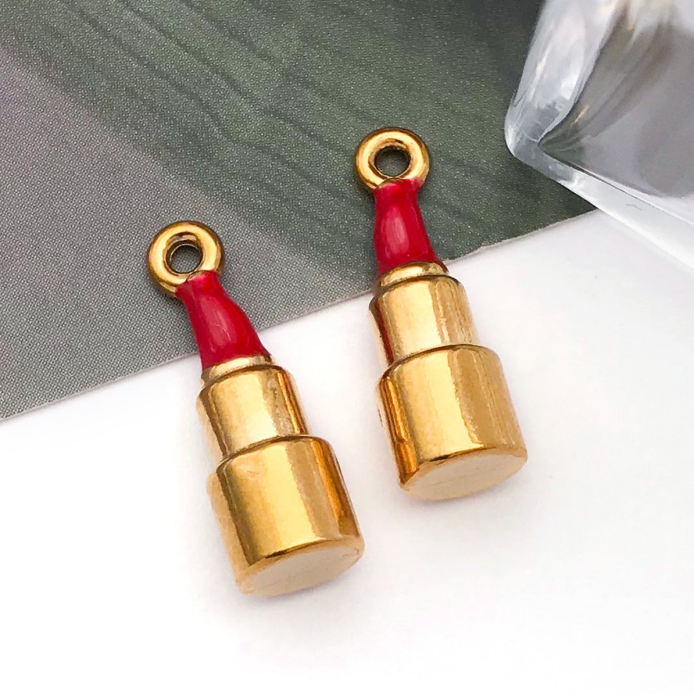 8:1 stainless steel red drip oil three-dimensional lipstick 6*17*6mm hole 1.3mm-