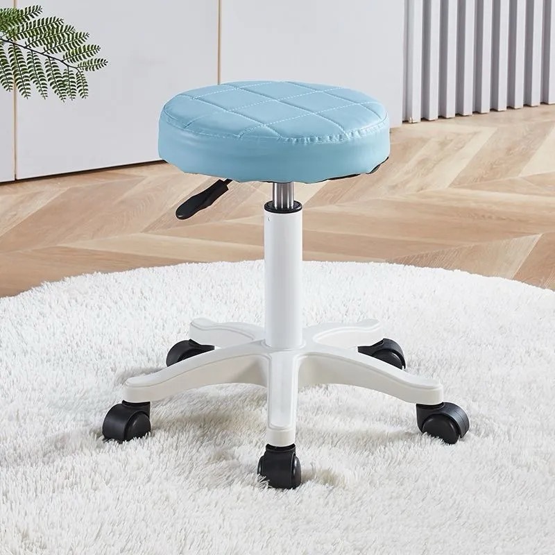 Blue-white legs-black wheels-height 35-45cm