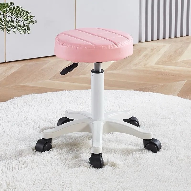 Pink-white legs-black wheels-height 35-45cm