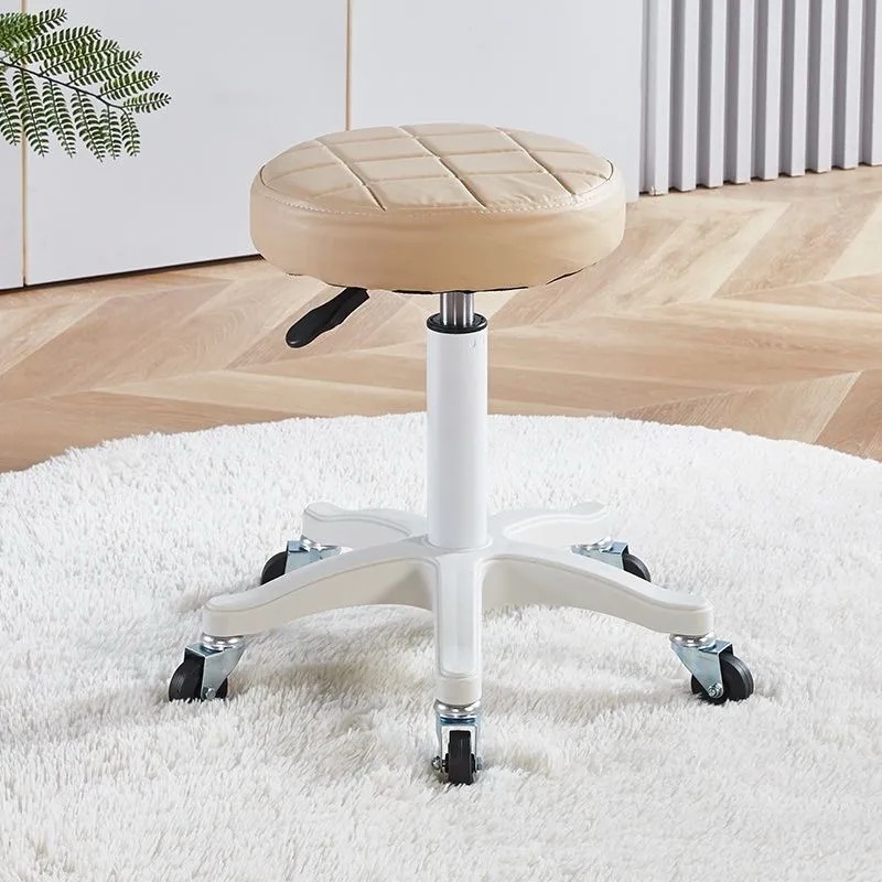 Brown-white legs-black wheels-height 35-45cm