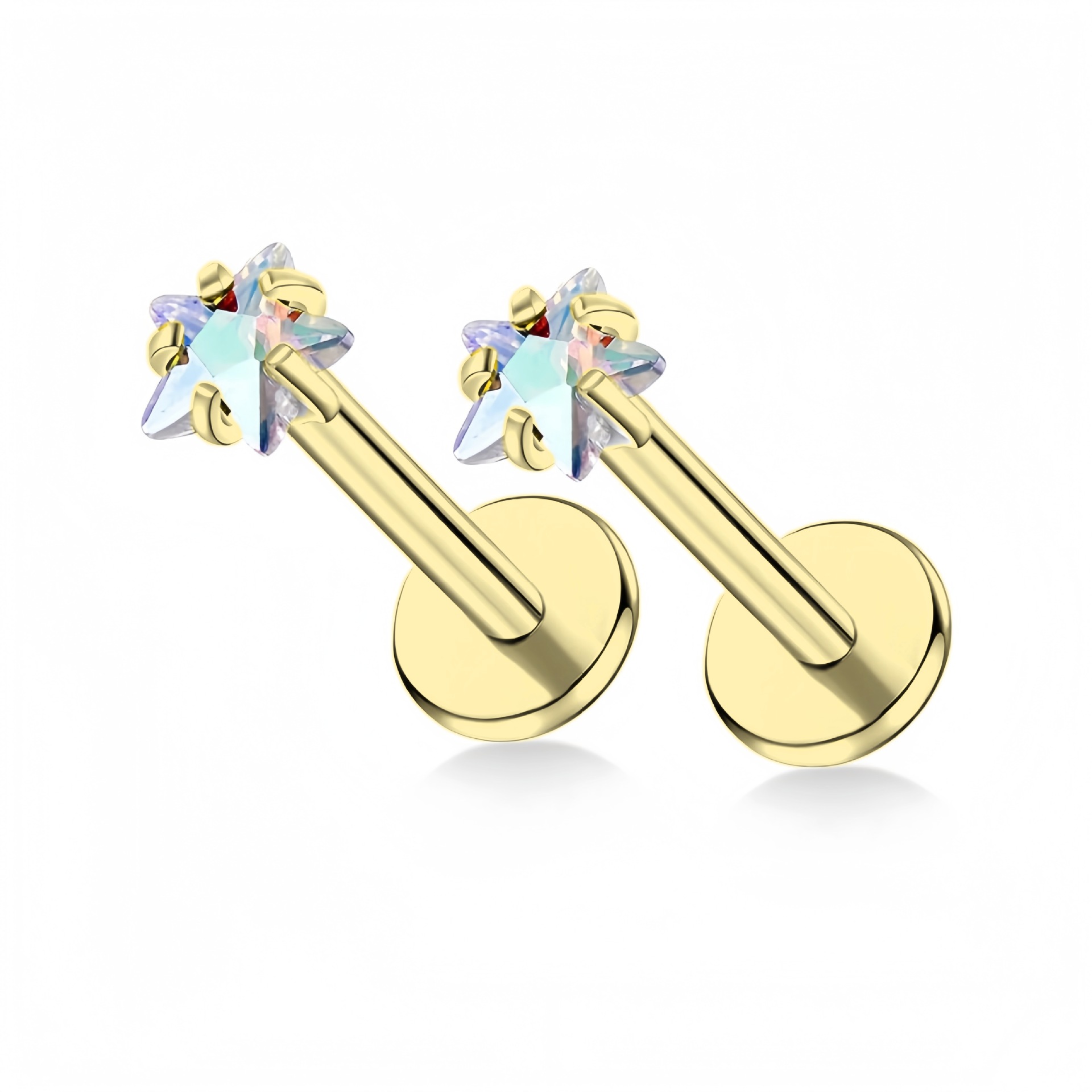 Golden ab zircon  0.8*8 3mm