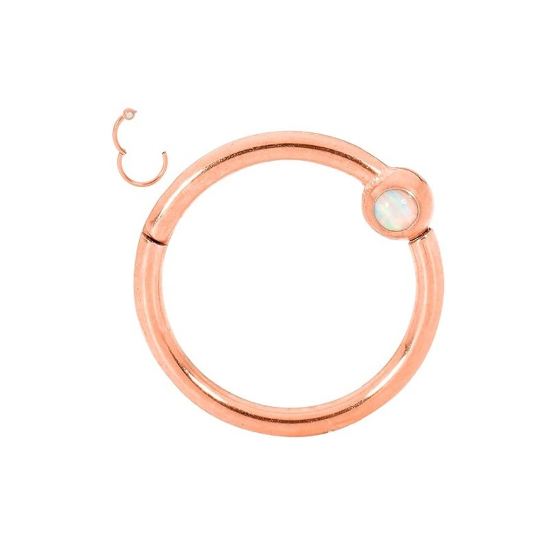 Rose gold opal 1.2*8*3mm ball