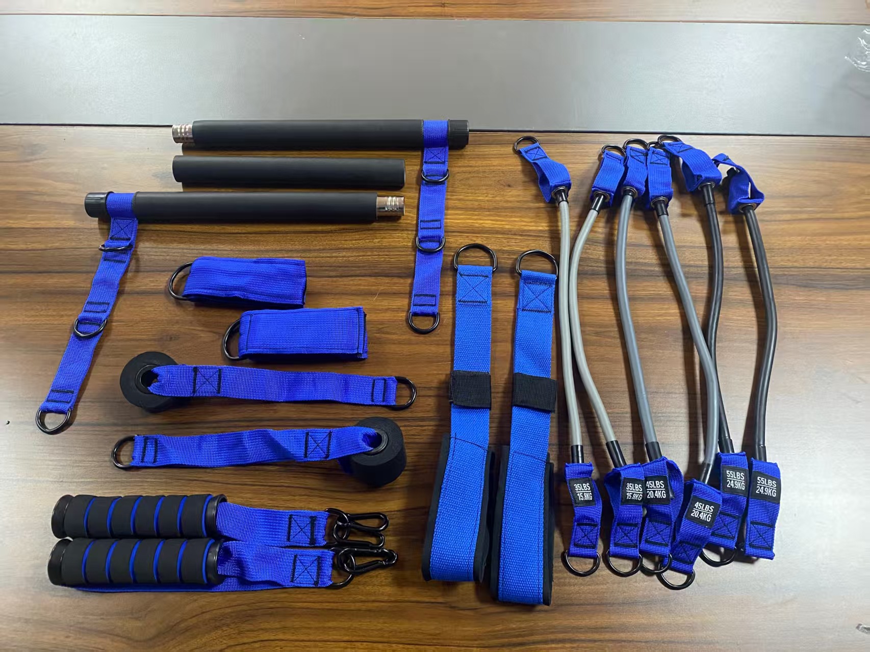 Blue push-pull rod set (packed in cloth bag)