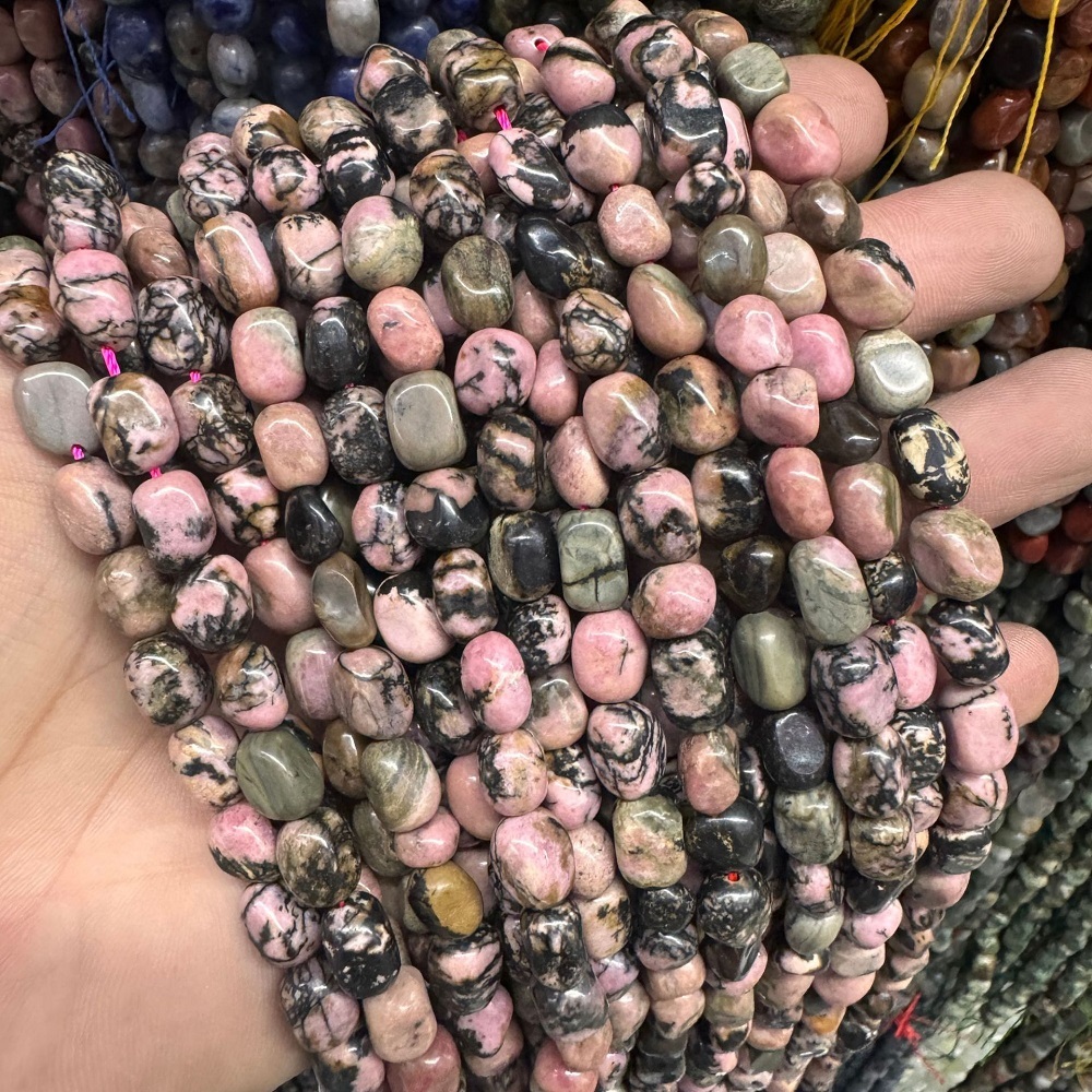 6:Black Stripes Rhodonite