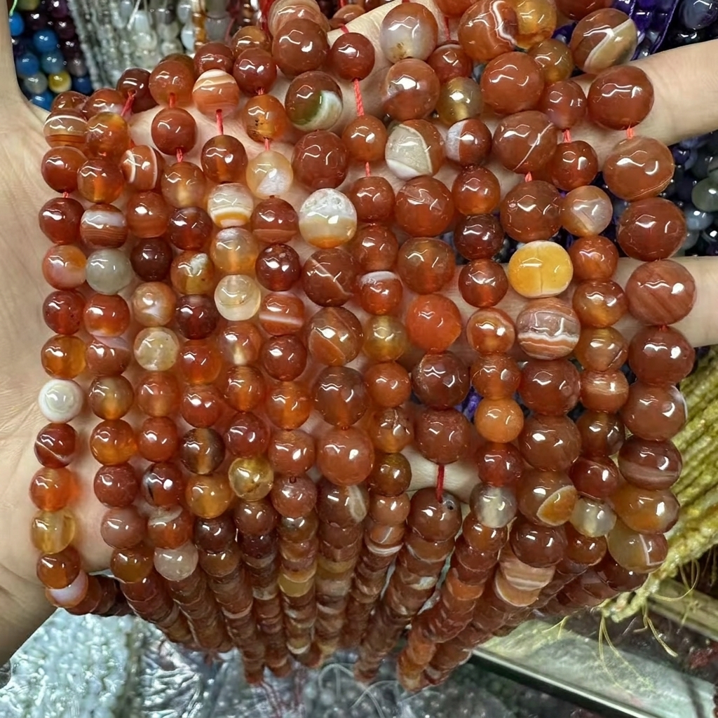 Red Lace Agate 4mm
