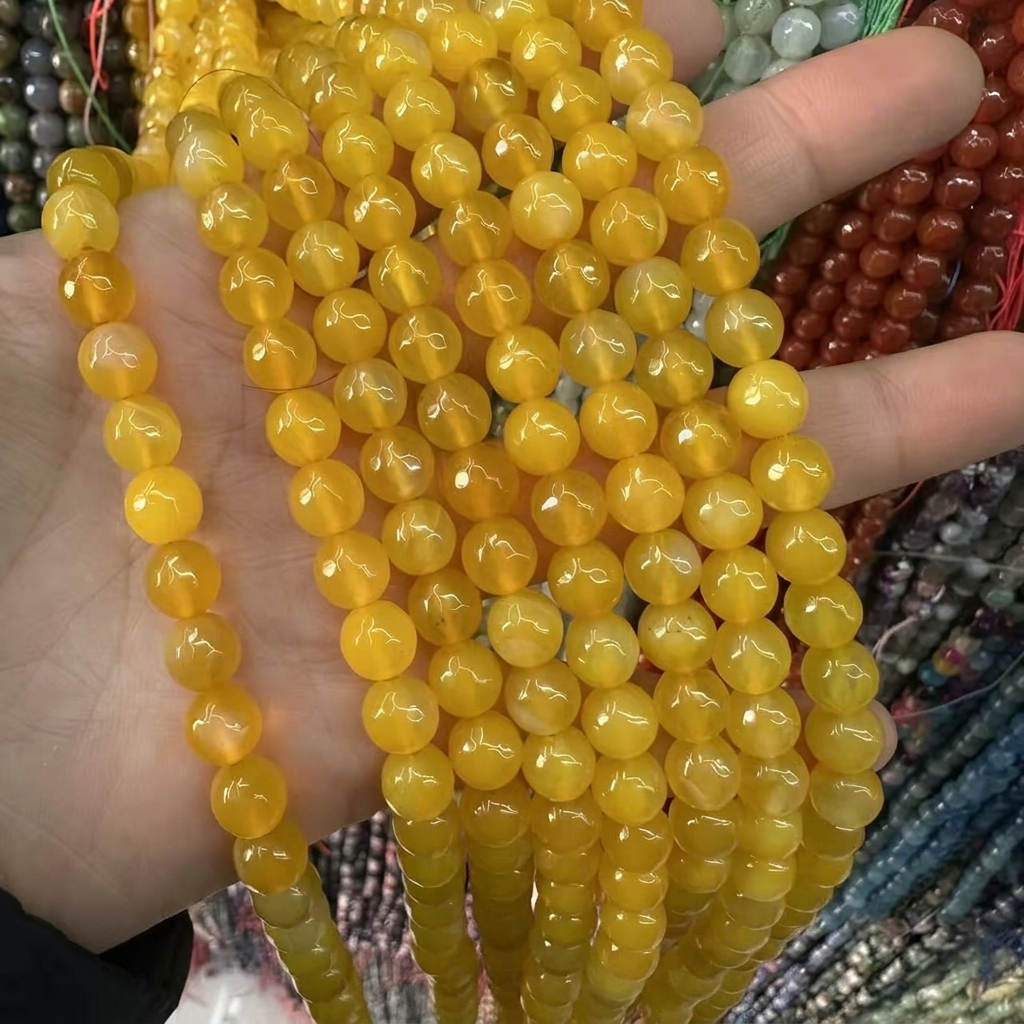 yellow agate 4mm