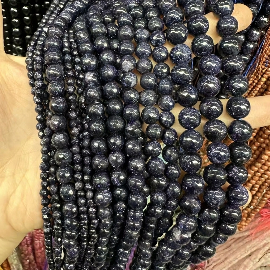 Blue Goldstone 4mm
