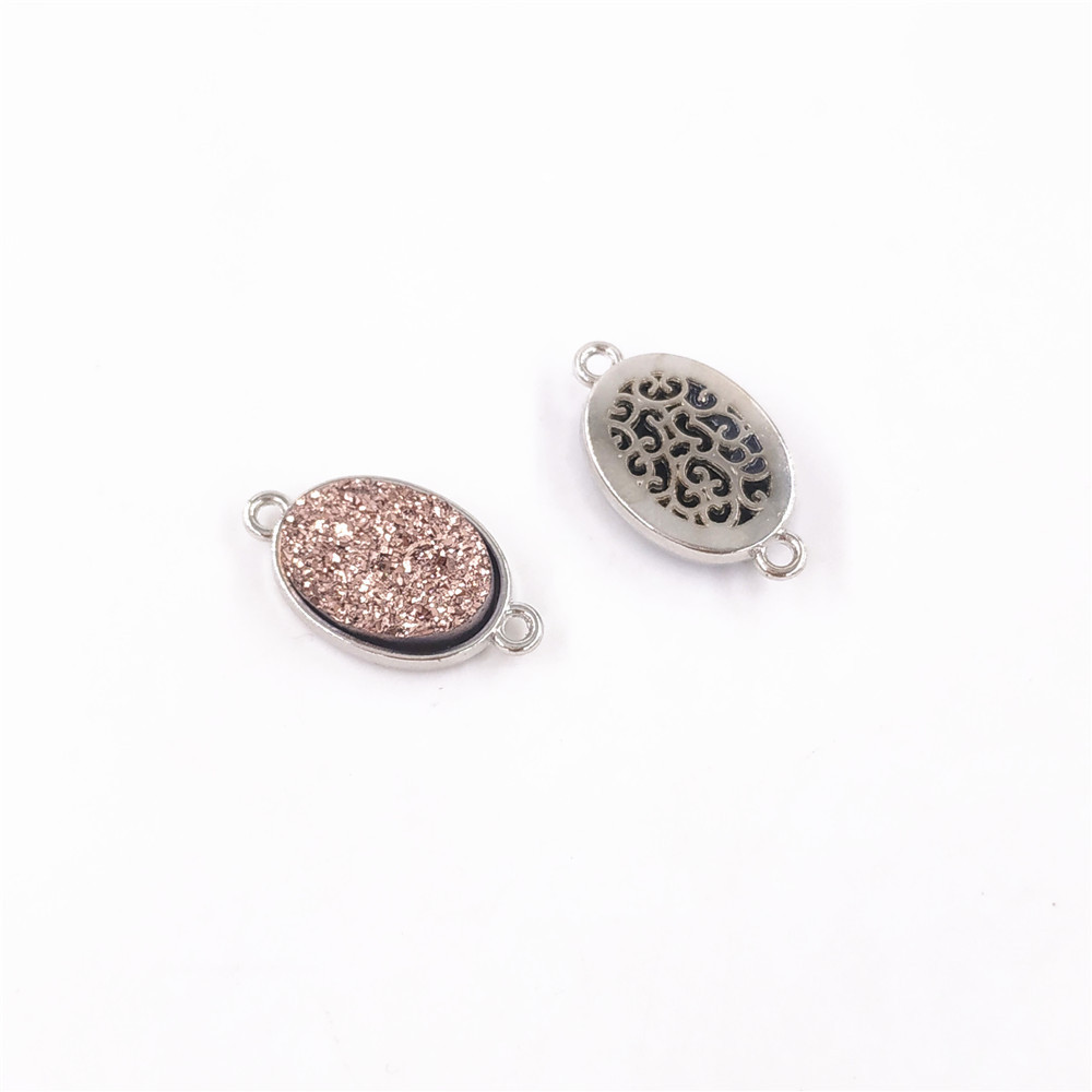 2:Oval (21*12*4mm) rose gold