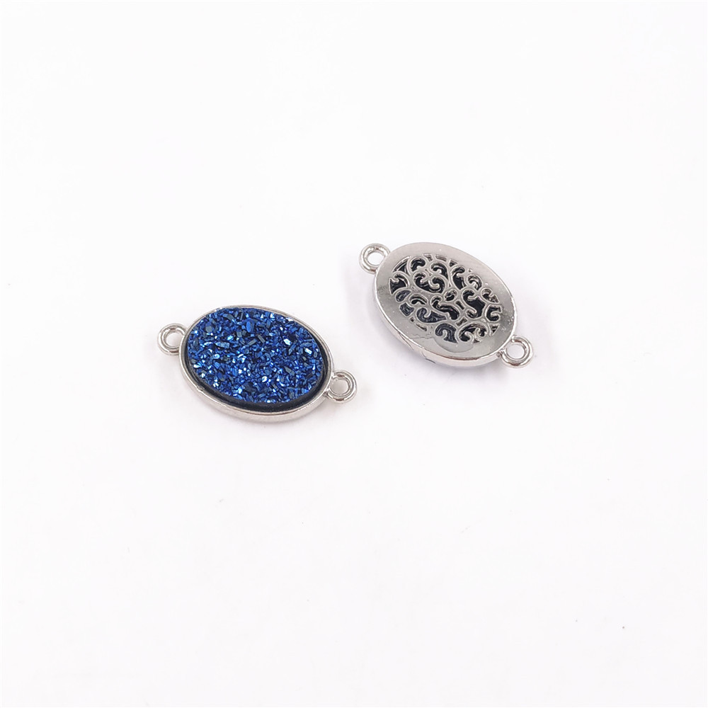 4:Oval (21*12*4mm) Blue