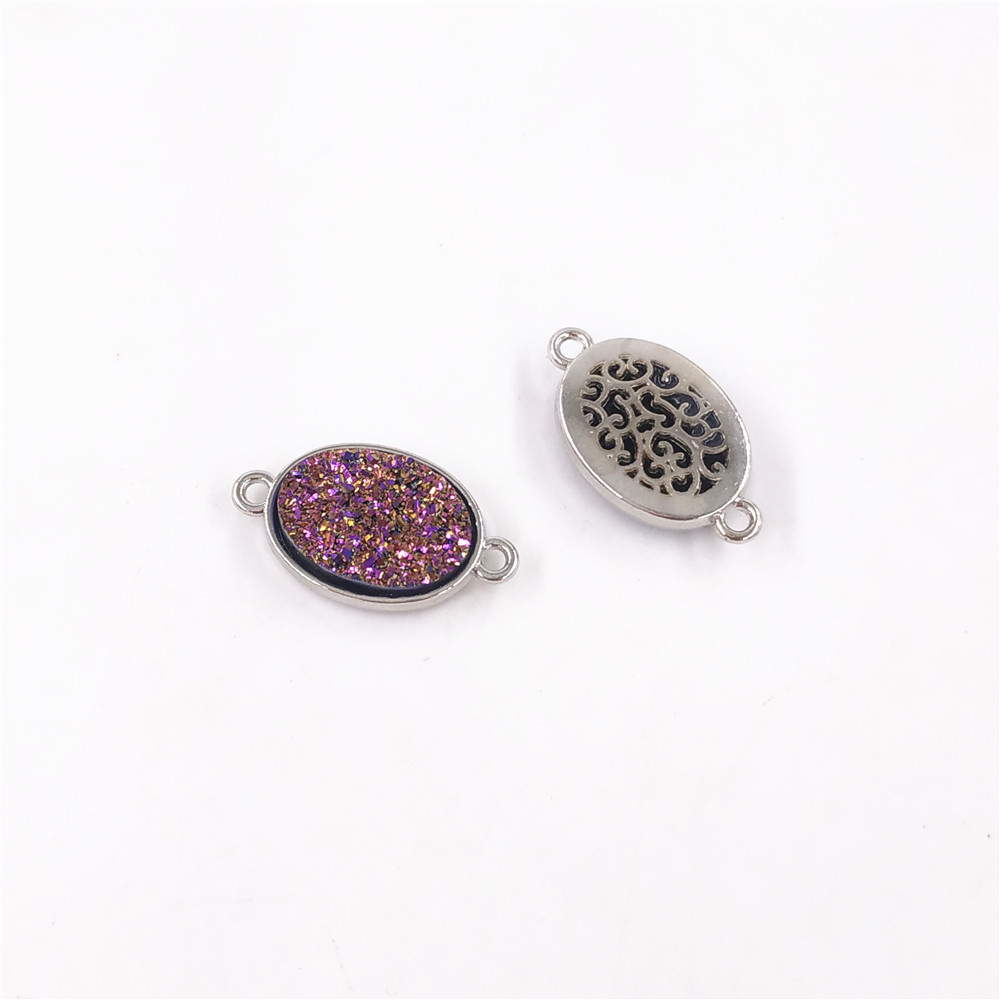 6:Oval (21*12*4mm) Purple