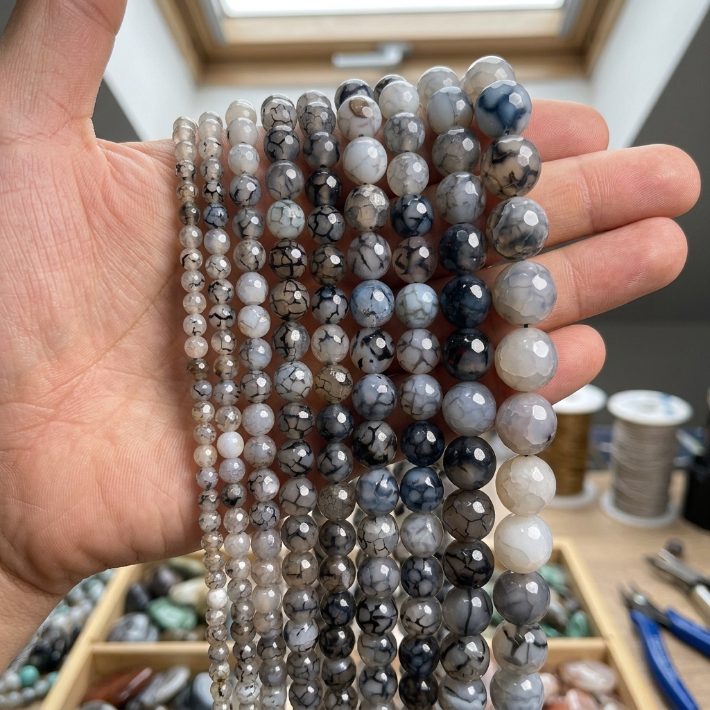 dragon veins agate 4mm