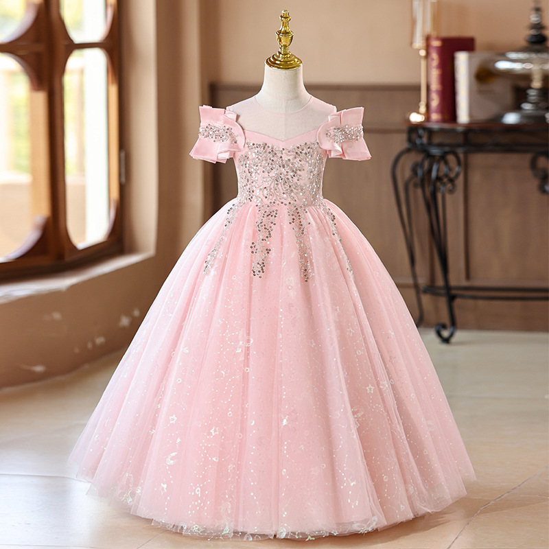 Pink long dress