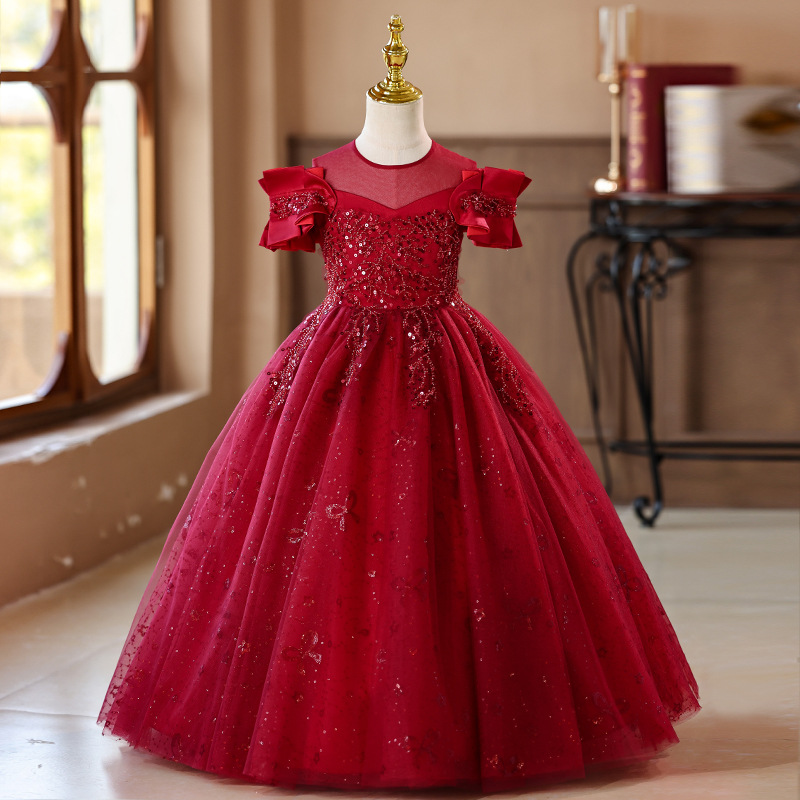 Maroon long dress