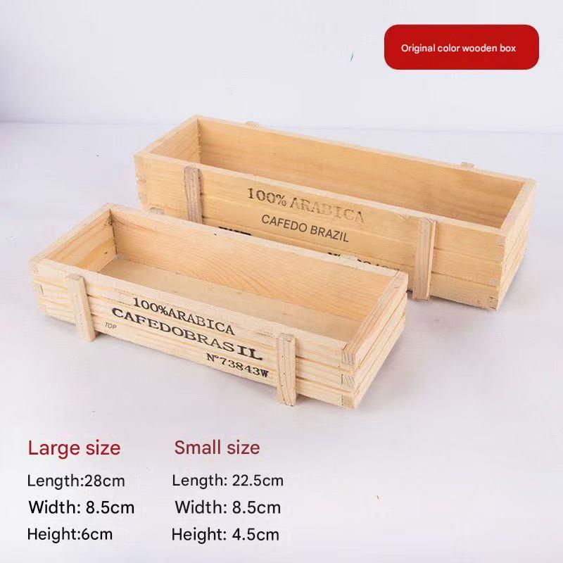 Original color wooden box 28x8.5x6cm