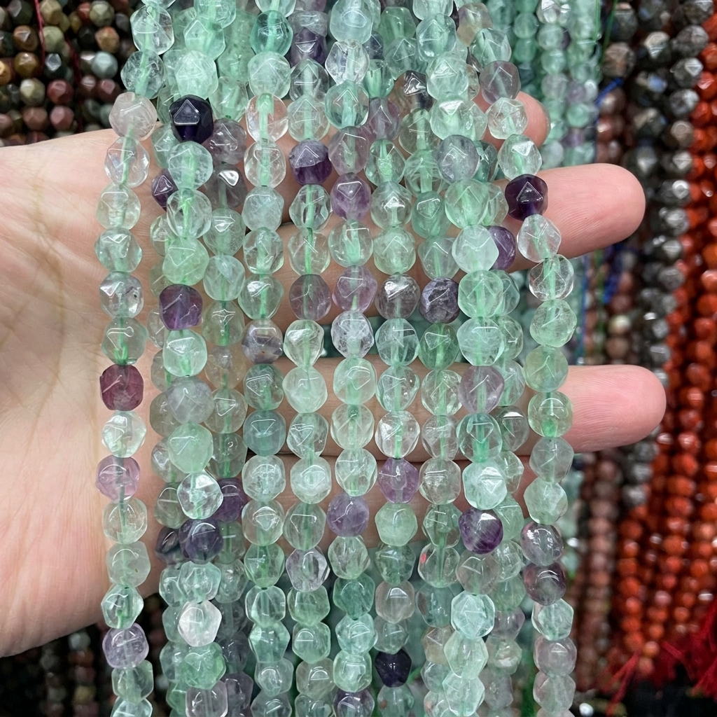 Colored Fluorite 6mm