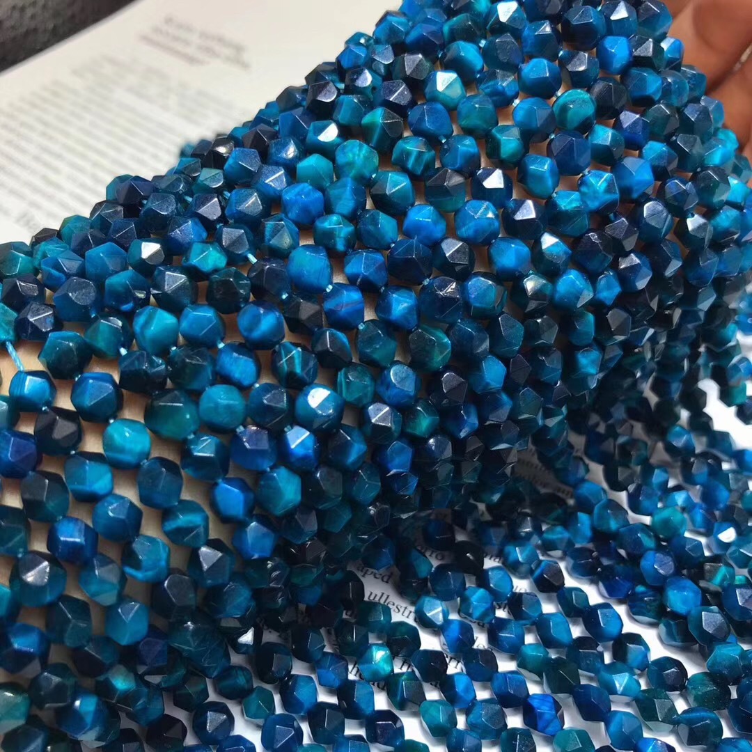 Tiger-eye lake Blue 6mm