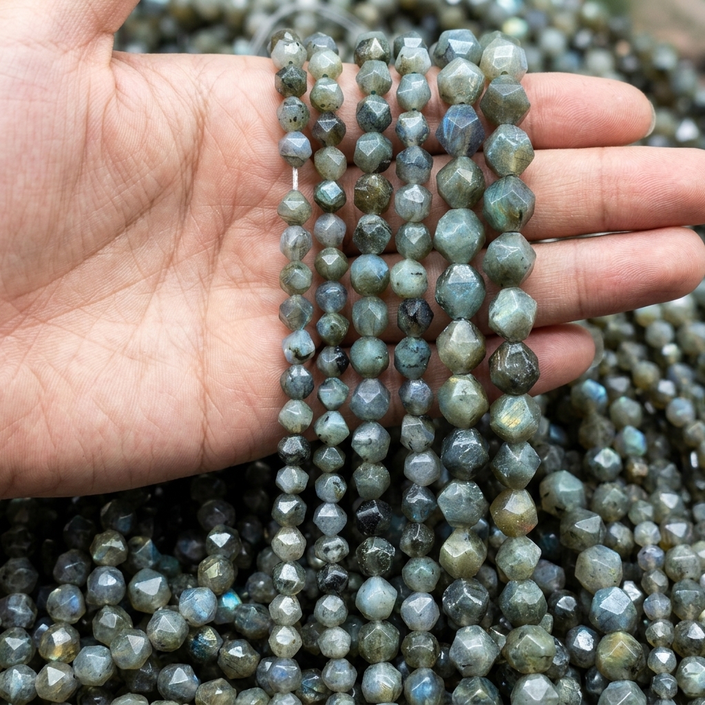 gray labradorite 6mm