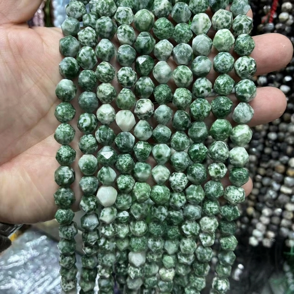 Green Dot Stone 6mm