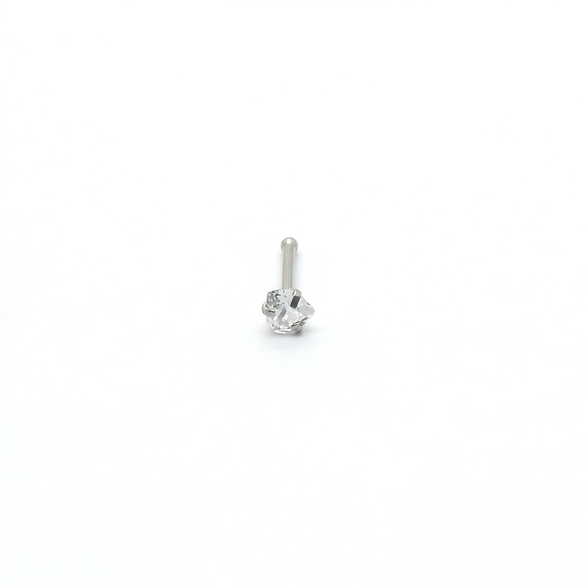 2:White diamond heart-shaped [straight pole]