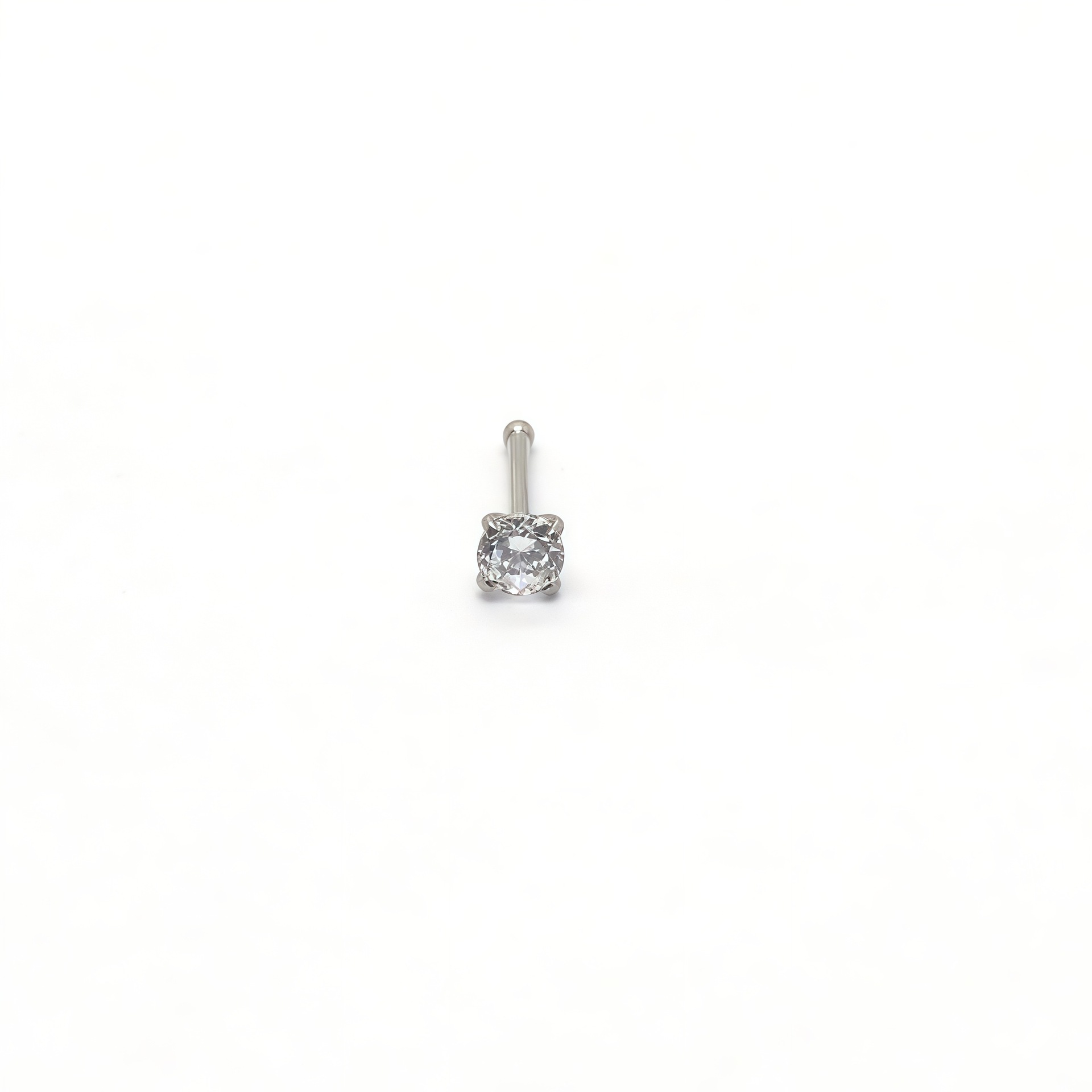 3:White diamond round [straight rod]