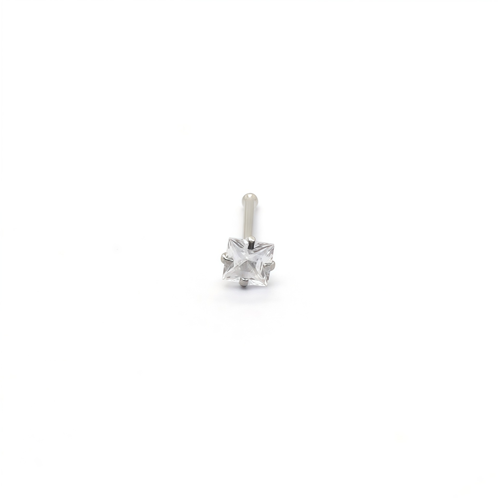 4:White diamond square [straight rod]