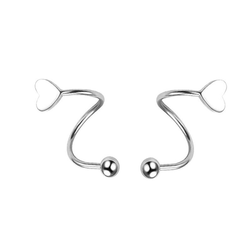 1:Heart-shaped steel color