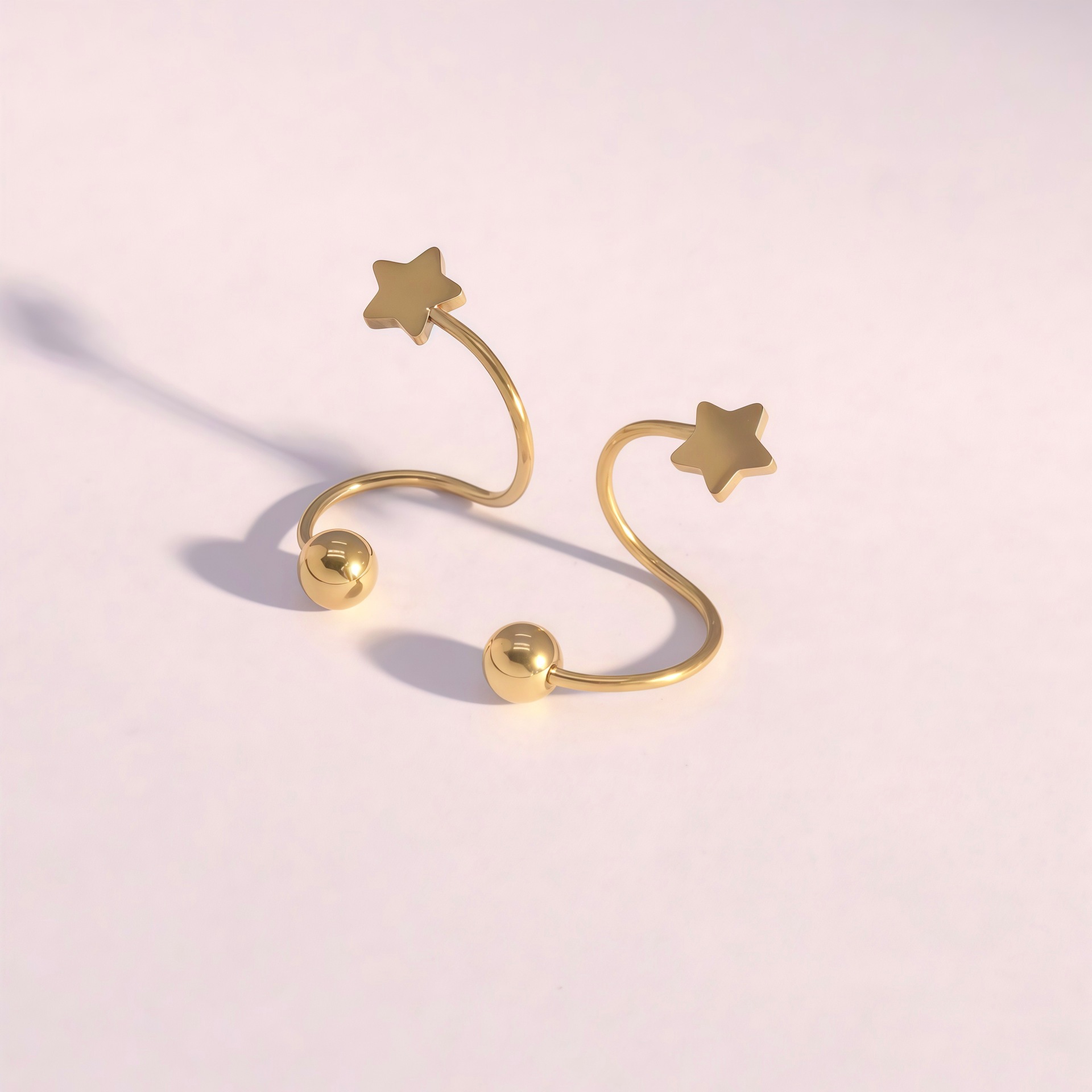 5:Five-pointed star gold