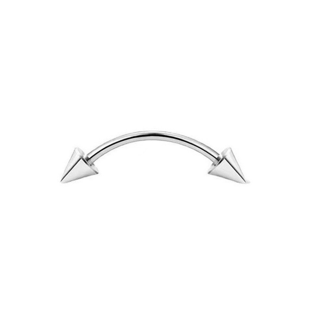 9:Pointed eyebrow nail
