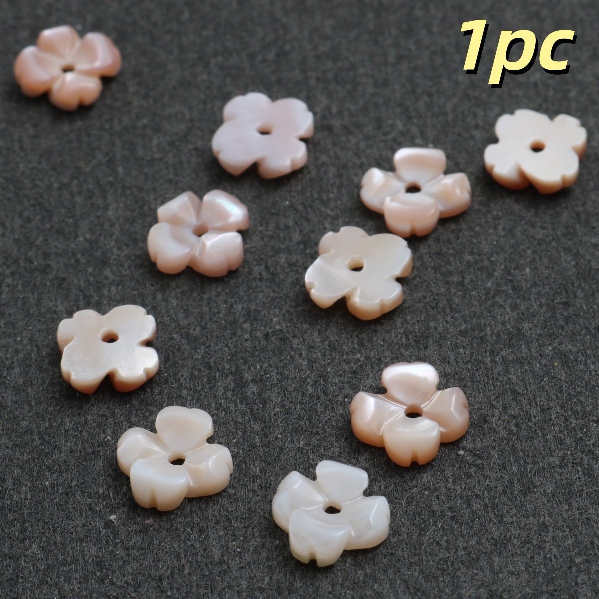 Peach color four-leaf clover 2*7mm