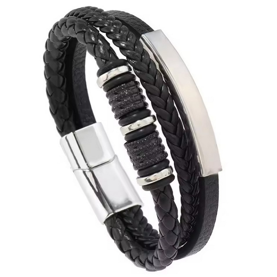 1:Black--silver buckle