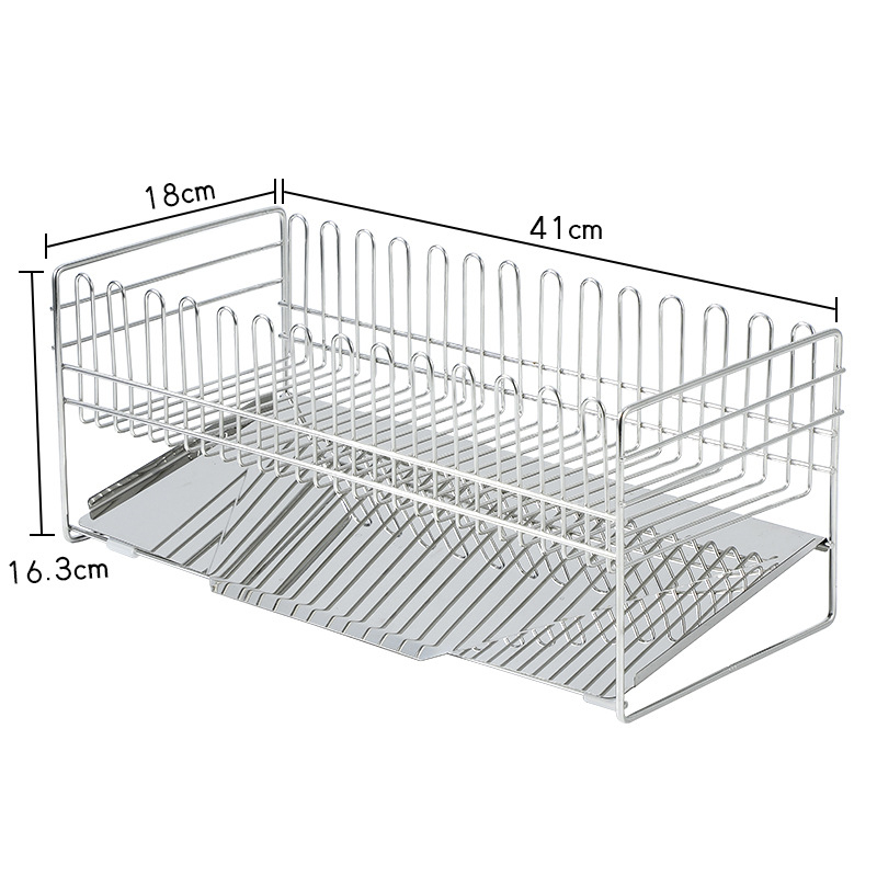 Stainless steel drain rack
