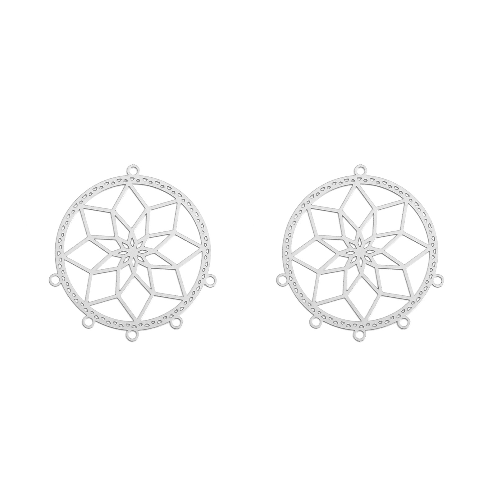 10:D3574 stainless steel natural color (4.6*4.9cm)
