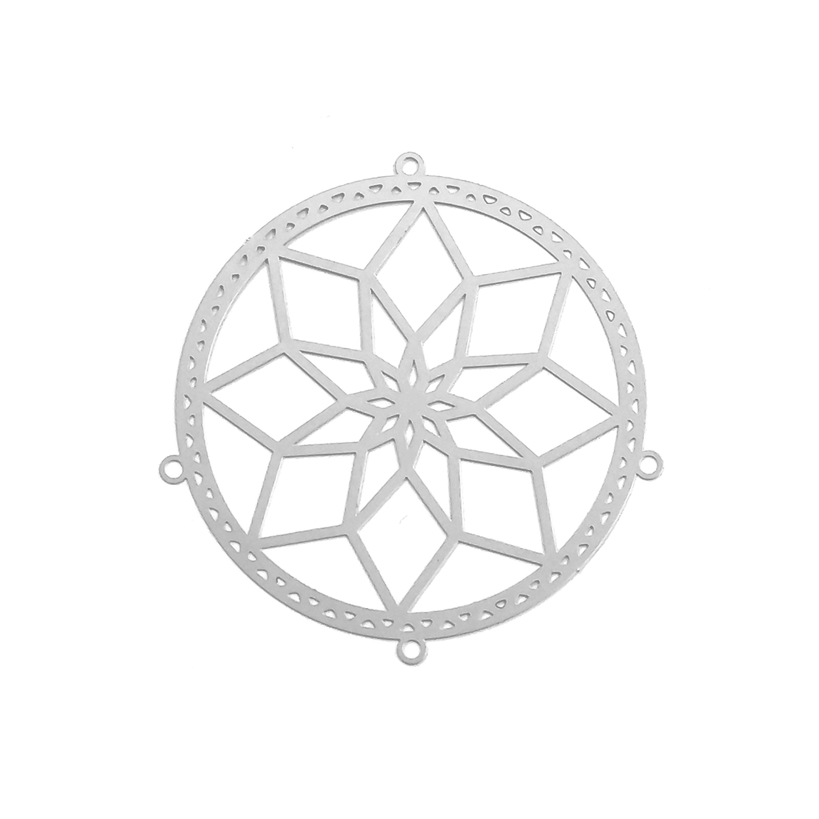 11:D3570 stainless steel natural color (6.6*6.5cm)