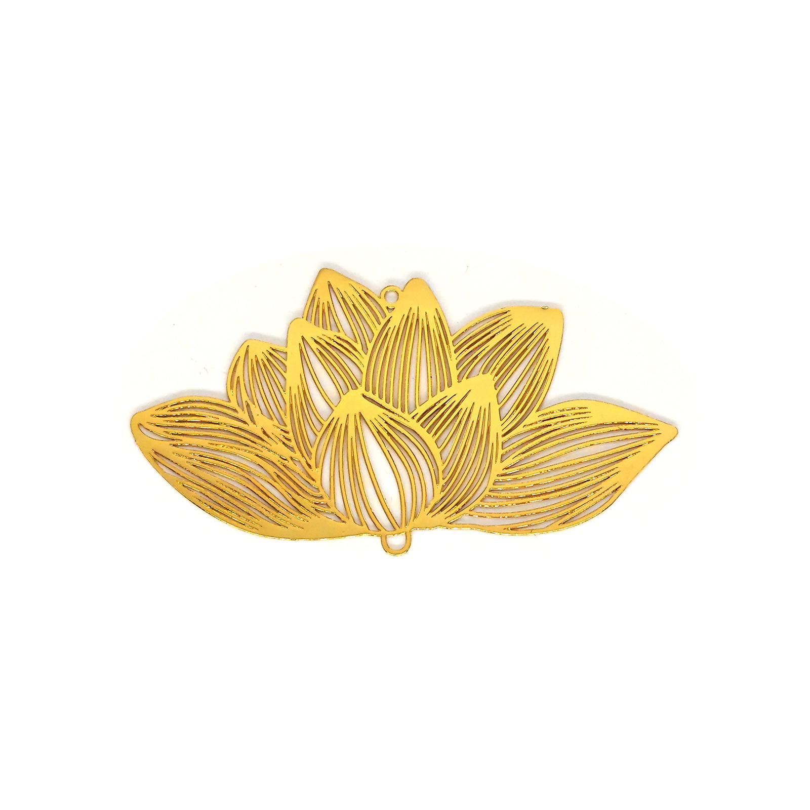 13:D3257 lotus imitation gold (4cm*7.1cm)