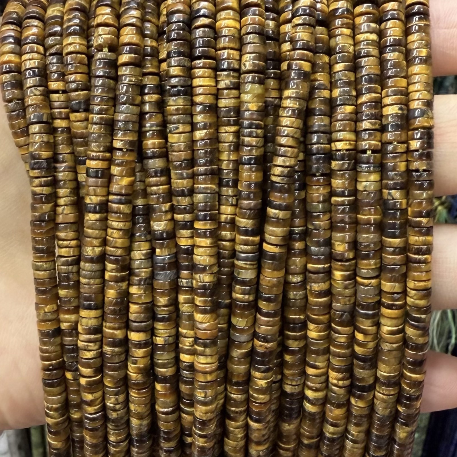 6 Yellow Tiger Eye