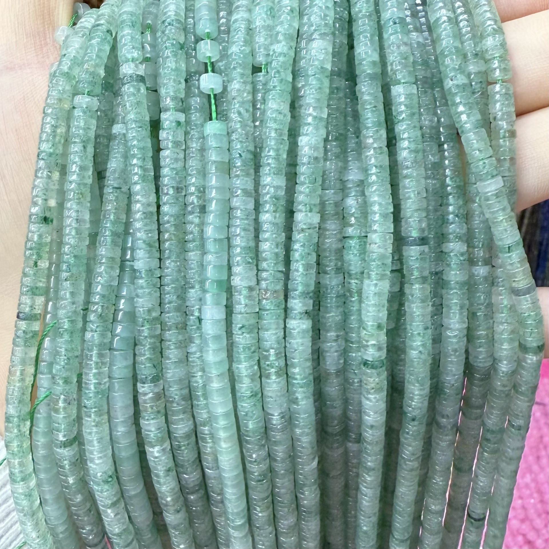 19 green Strawberry Quartz