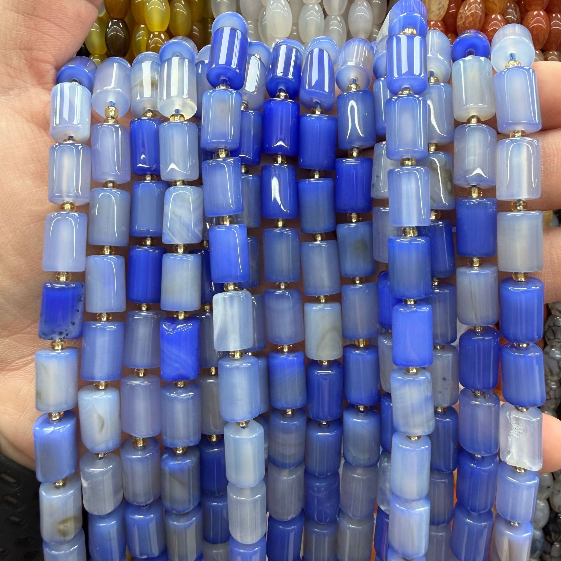 7 Blue striped agate