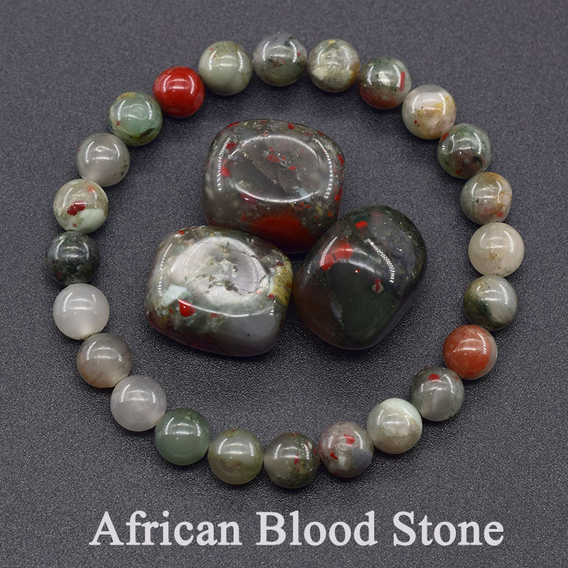 19 African blood stone (natural stone)