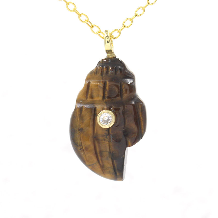 11:Tiger eye stone (including chain)