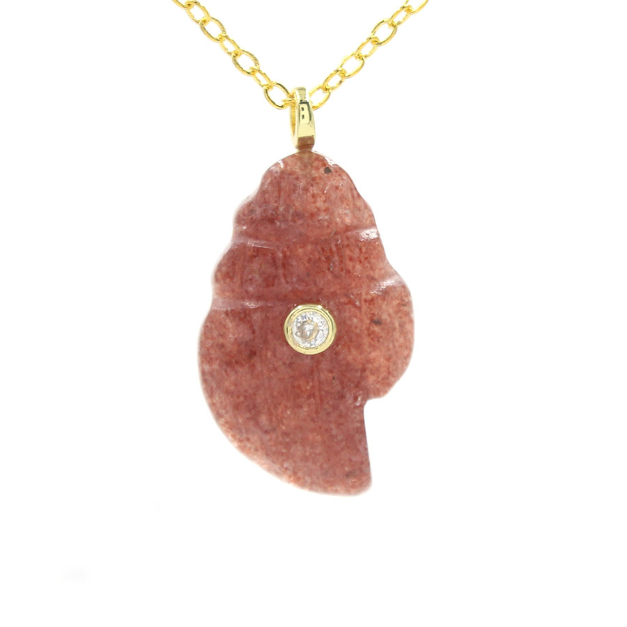 13:Strawberry crystal (including chain)