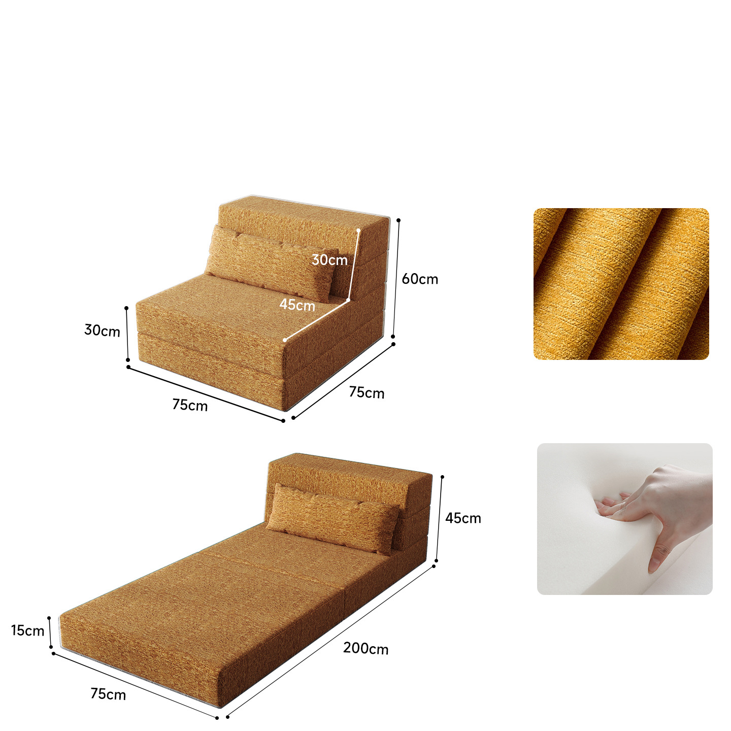 Chenille yellow