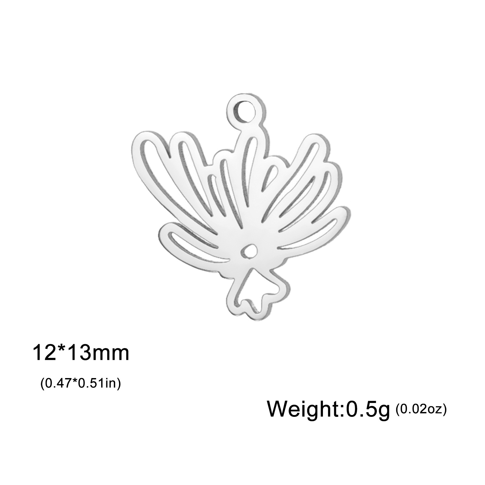 13:Gold and silver flower-steel color