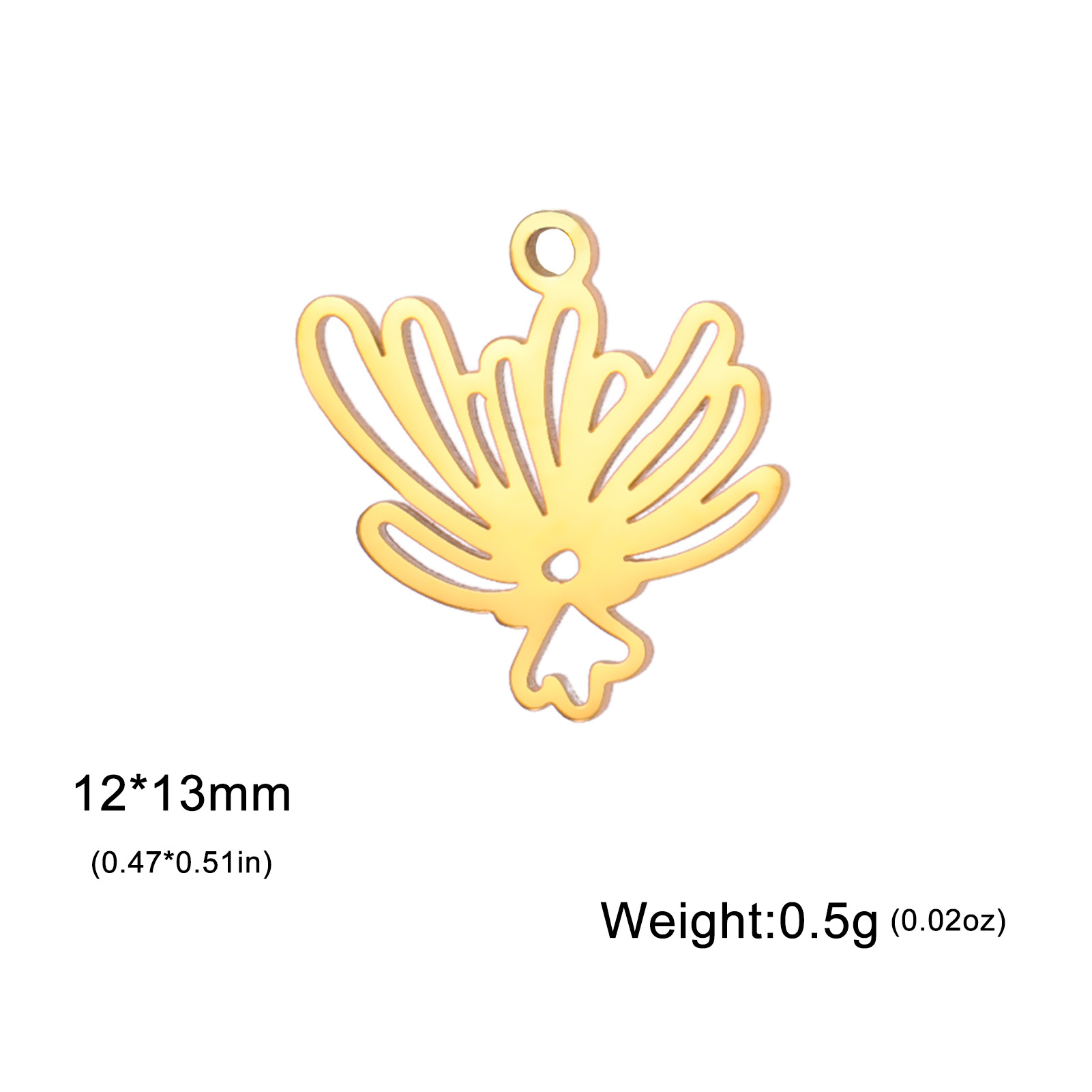 14:Gold and silver flower-gold
