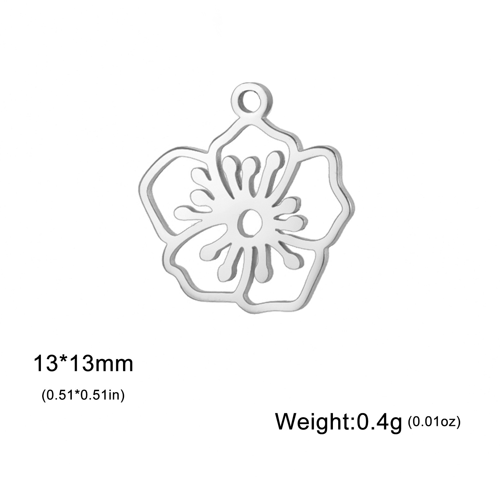 25:Hawthorn flower-steel color