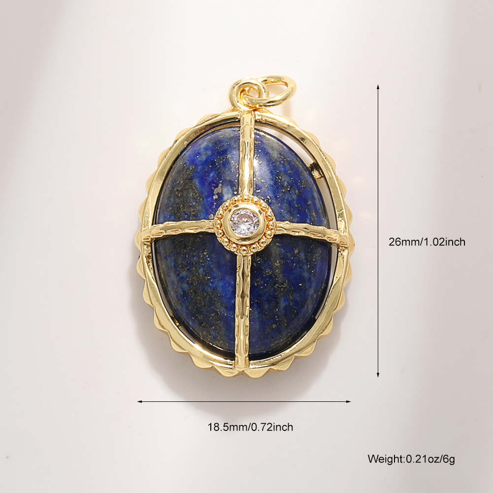 4 lapis gold cross