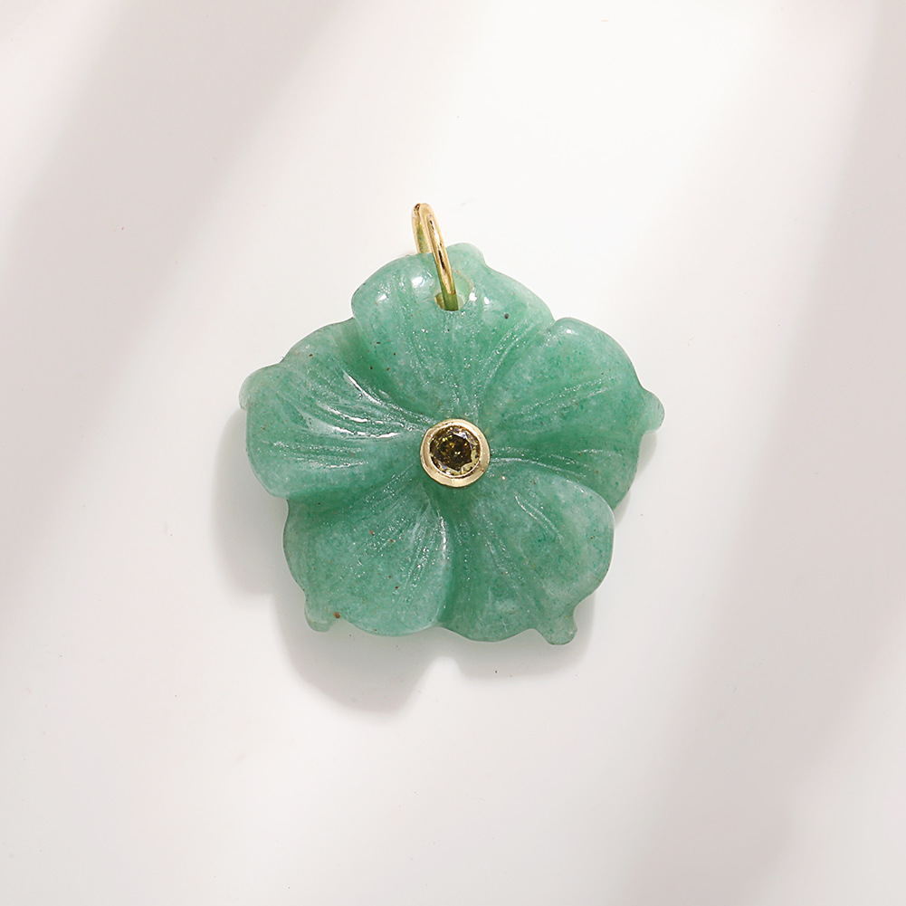 2:A1639 camellia green aventurine