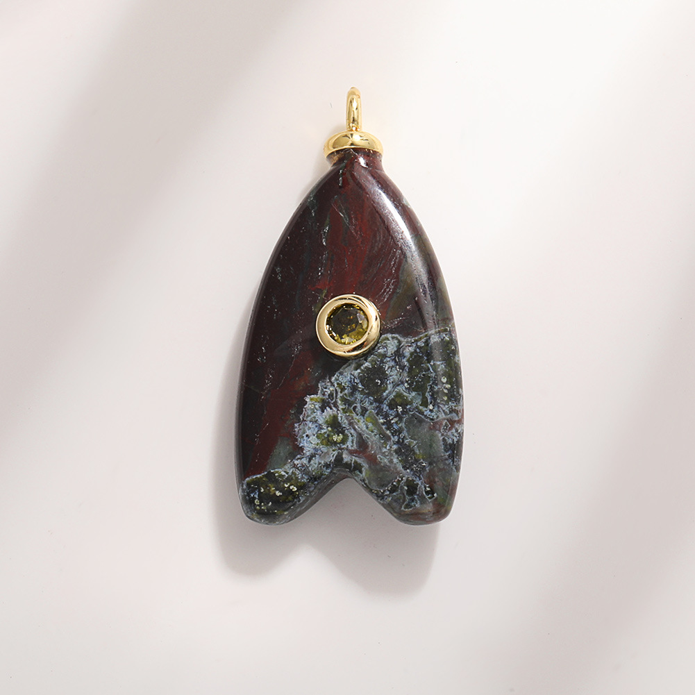 22:A1659 fish tail water grass jade